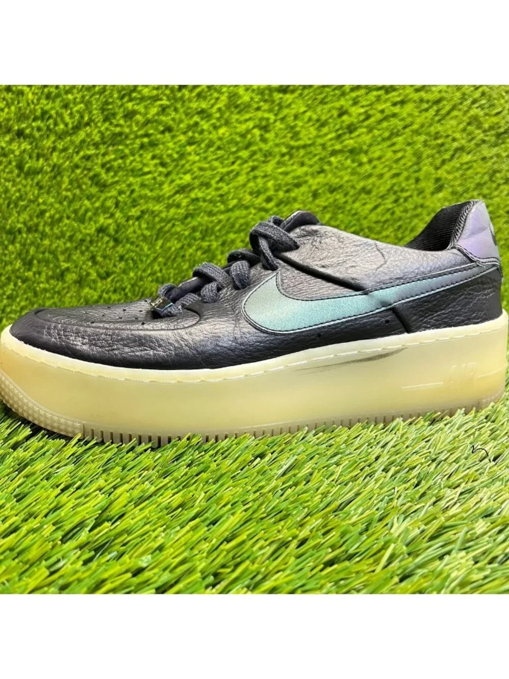 Nike Air Force 1 Sage Low LX Womens Size 8 Oil Gray Athletic Shoes Sneakers